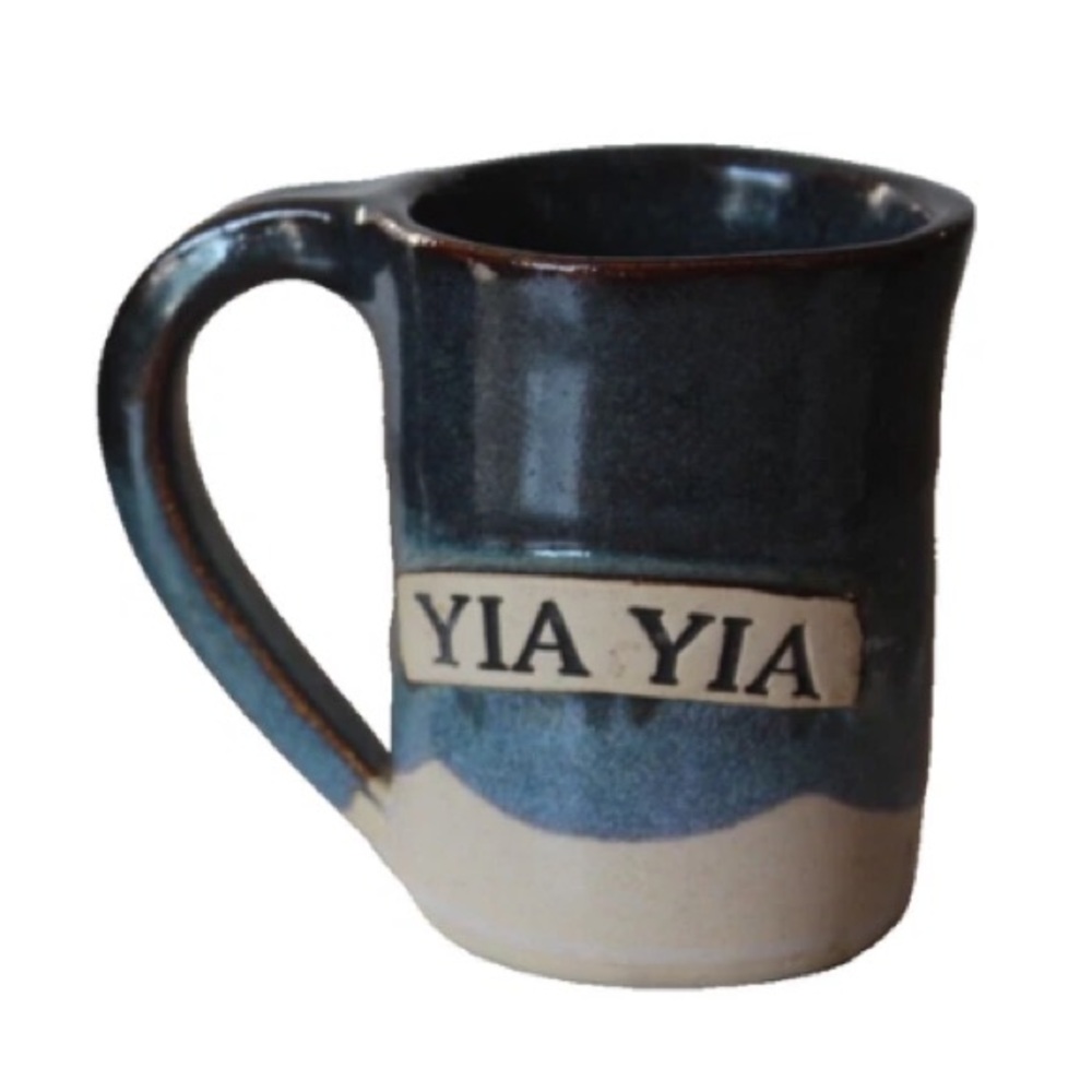 Tennessee TN Handmade Pottery Coffee Mug Yia Yia Greek grandma grandmother